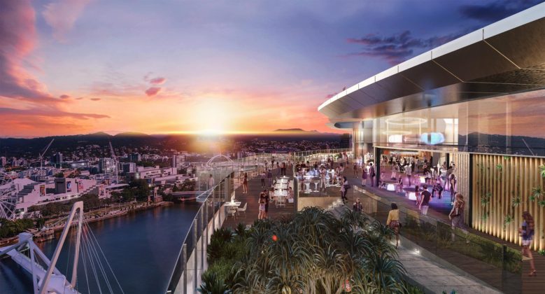 Artist's impression of the Queen's Wharf Arc Skydeck