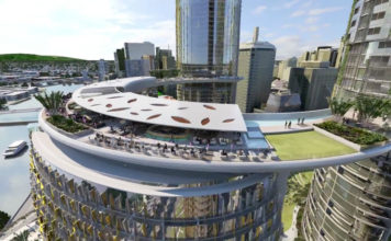 Artist's impression of Queens Wharf Skydeck