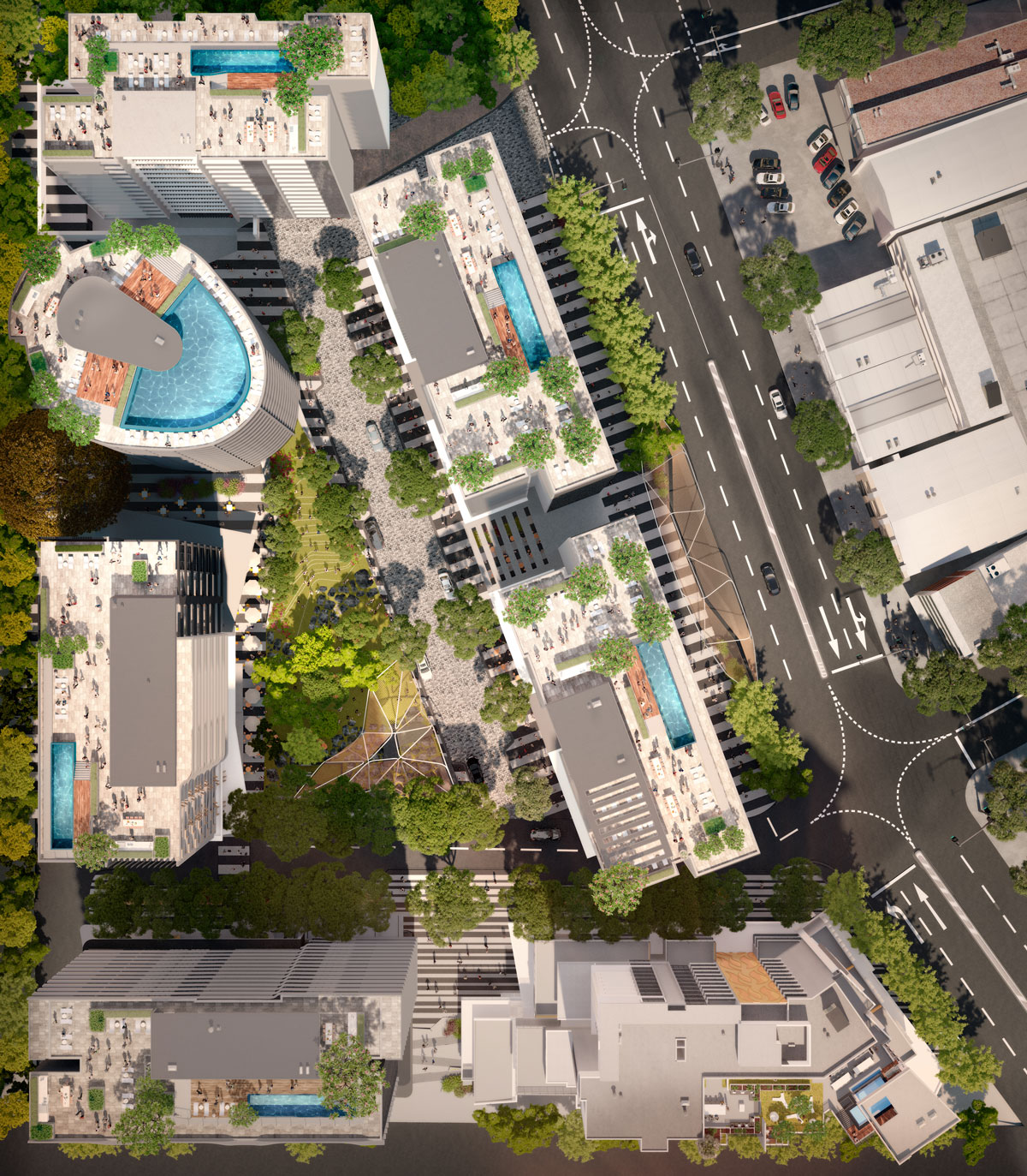 Artist's impression of South City Square Masterplan