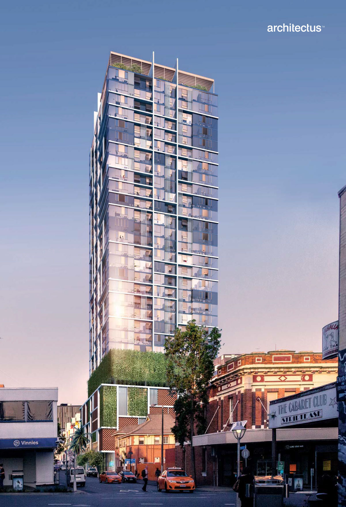 Artist's impression of residential tower component