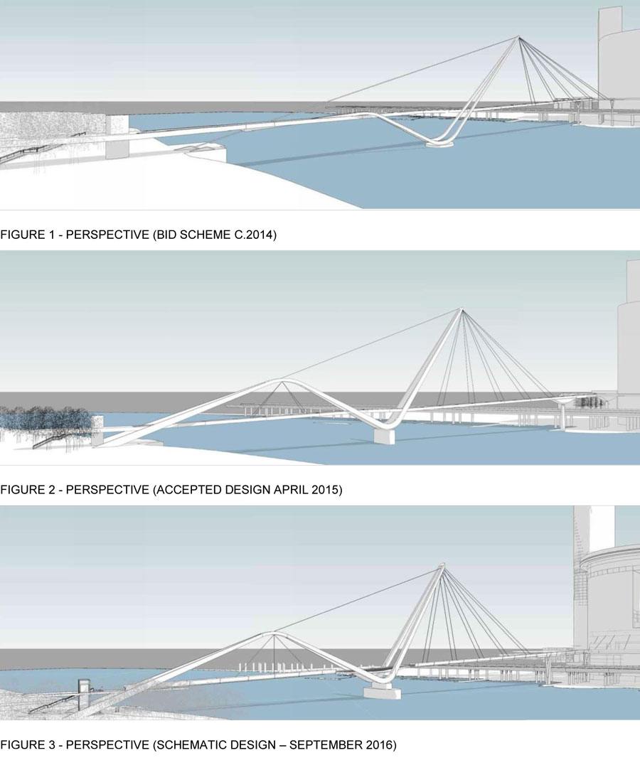 Evolution of Neville Bonner Bridge design