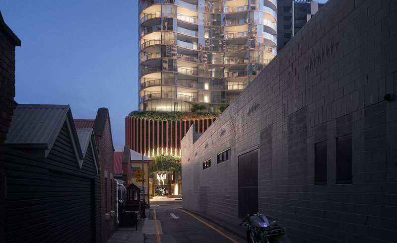Artist's impression of Aria's proposed The Standard at 15 Manning Street development in South Brisbane
