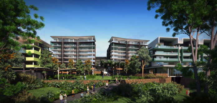 Artist's impression of proposed new development by Aveo in Carindale
