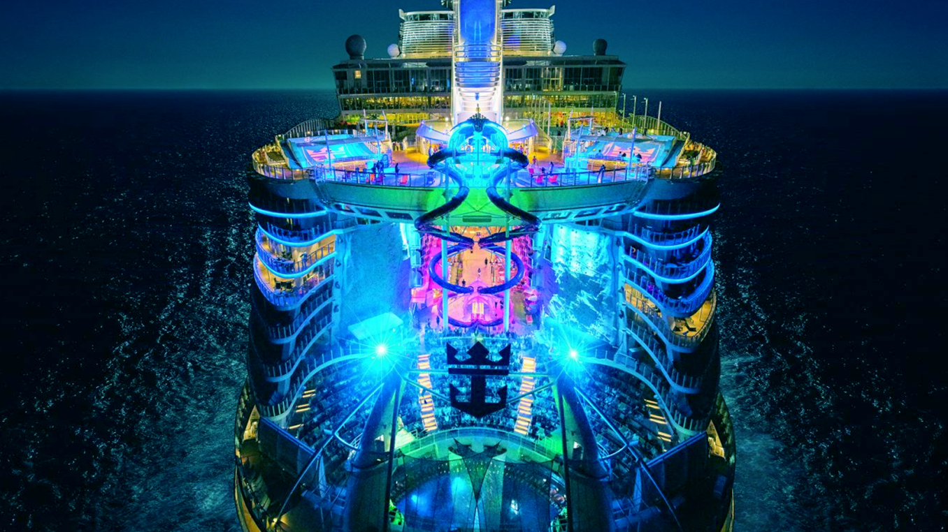 Artist's impression of Royal Caribbean's new Symphony of the Seas mega cruise liner.