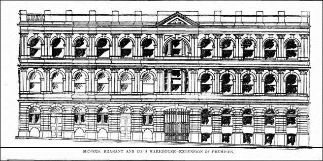 Illustration of Walter Reid Building Facade in 1908