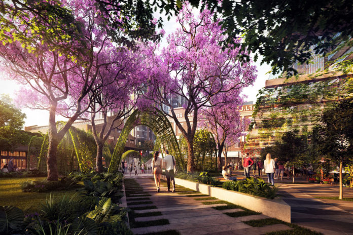 Artist's impression of The Common at West Village
