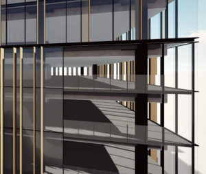 Artist's impression of proposed tower balconies