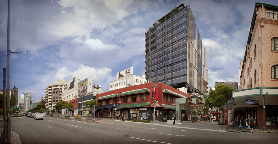 Artist's impression of proposed 31 Duncan Street Tower, Fortitude Valley