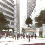 Diagram of Charlotte Street entry to QIC's proposed integrated commercial development