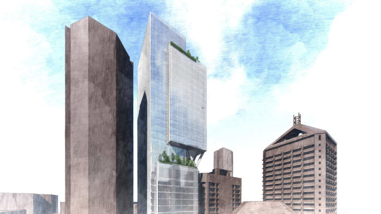 Artist's impression of QIC's proposed 62 Mary Street commercial tower