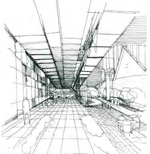 Sketch of proposed Atrium
