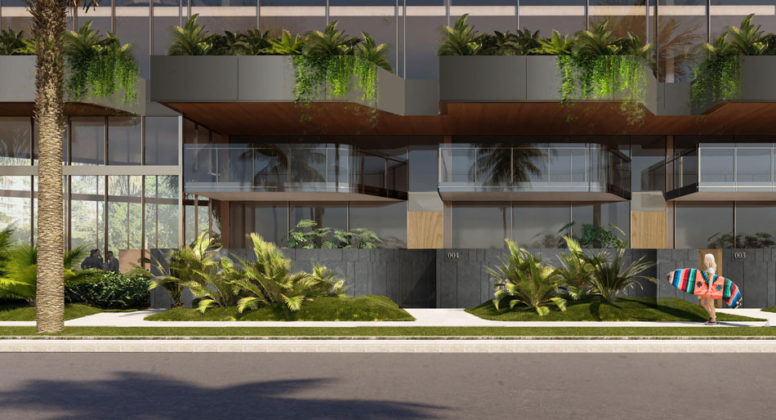 Artist's impression of River Terrace townhomes in Surfers Paradise