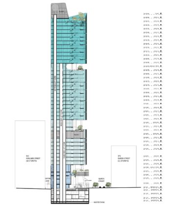 Proposed building elevation of 360 Queen Street