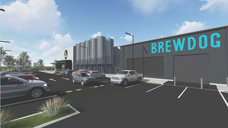 Artist's impression of new BrewDog Brisbane brewery and headquarters