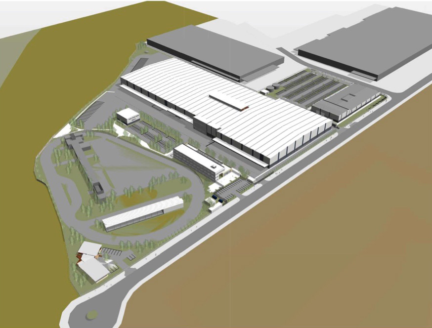 Artist's impression of the Military Vehicle Centre of Excellence facility