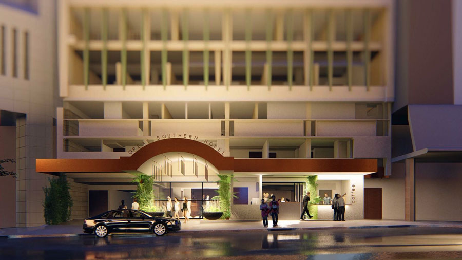 Artist's impression of the Great Southern Hotel's proposed ground floor