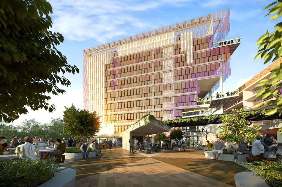 Artist's impression of UQ's new Liveris Academy, housing the Faculty of Engineering, Architecture and Information Technology (EAIT)