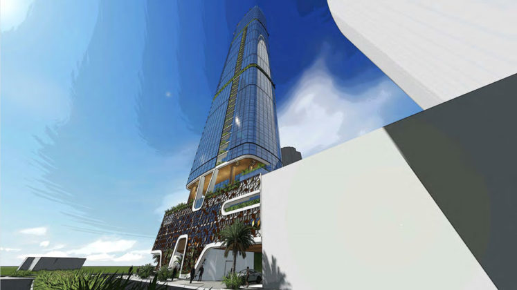 External artist's impression of proposed Class tower Broadbeach
