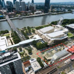 Artist's impression of Brisbane Metro corner portal location