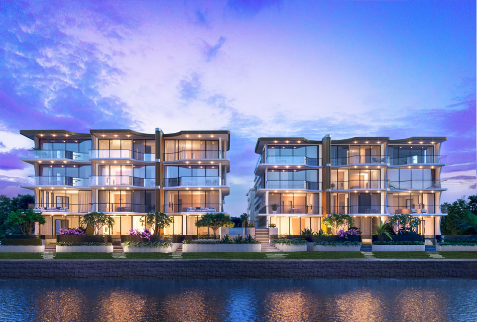 Artist's impression of One Bulimba Byron Street riverfront apartments