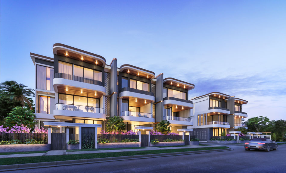 Artist's impression of One Bulimba Byron Street Townhomes