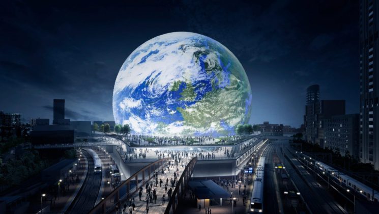 Artist's impression of Populous designed MSG Sphere in London. Source: Populous.com