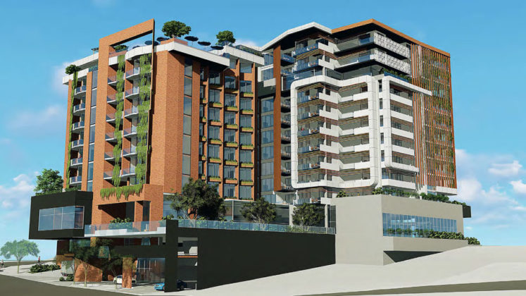 Artist's impression of 195 Lutwyche Road residential care and retirement living development - north east aspect