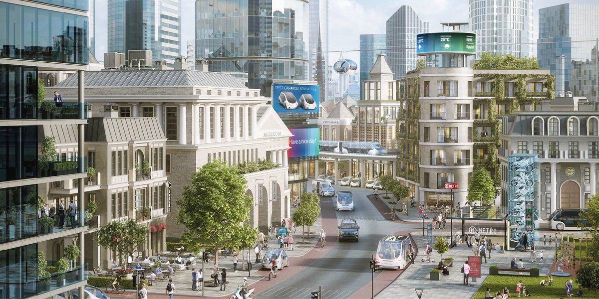 Artist's impression of Bosch's smart city vision for the future