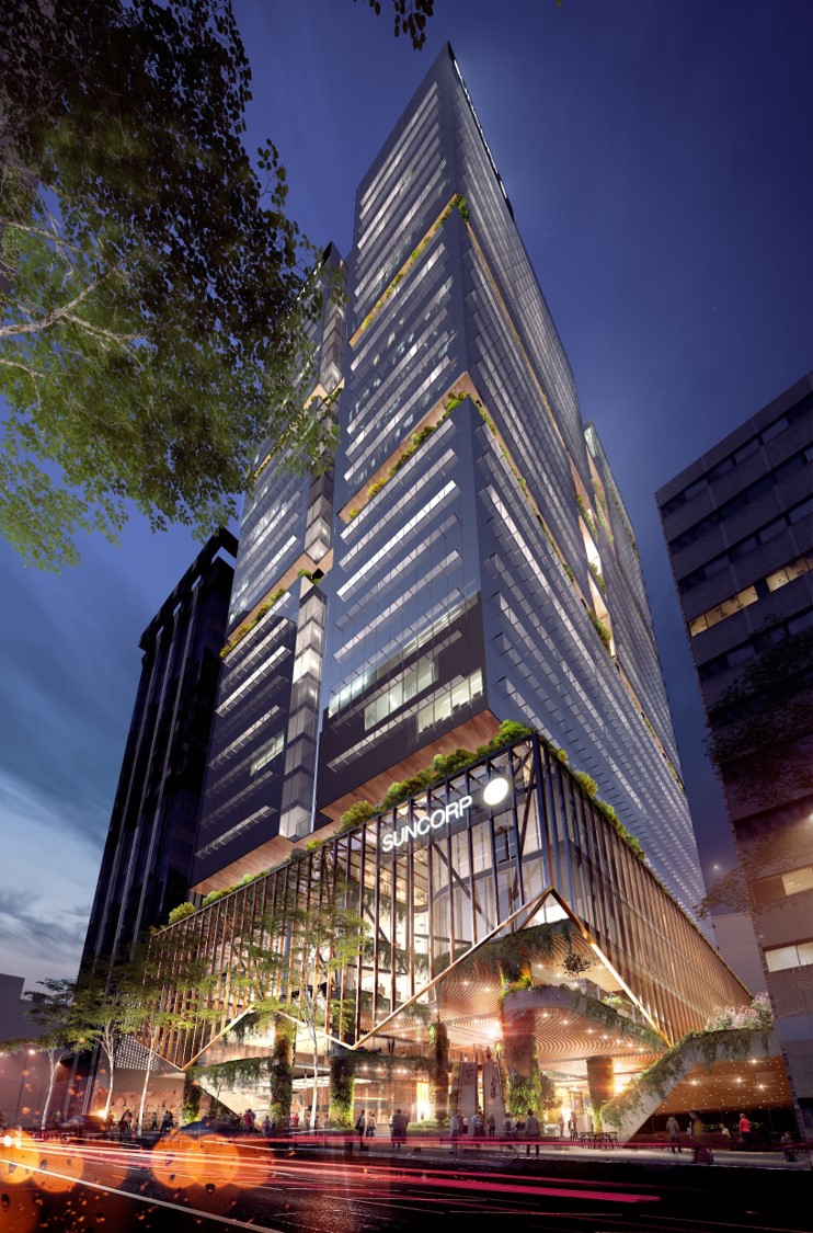 Artist's impression of Mirvac's 80 Ann Street - soon to be the new Suncorp Headquarters