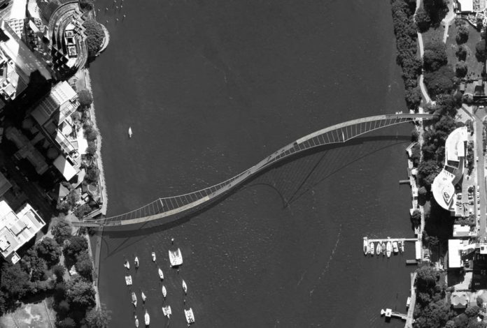 Richard Kirk Architect designed Kangaroo Point bridge concept