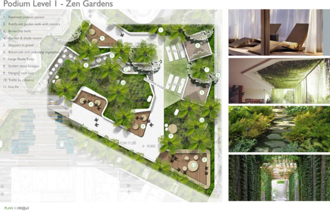 Proposed zen garden