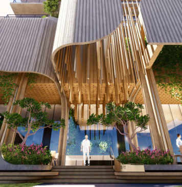 Artist's impression of Jane Street's lobby and external facade