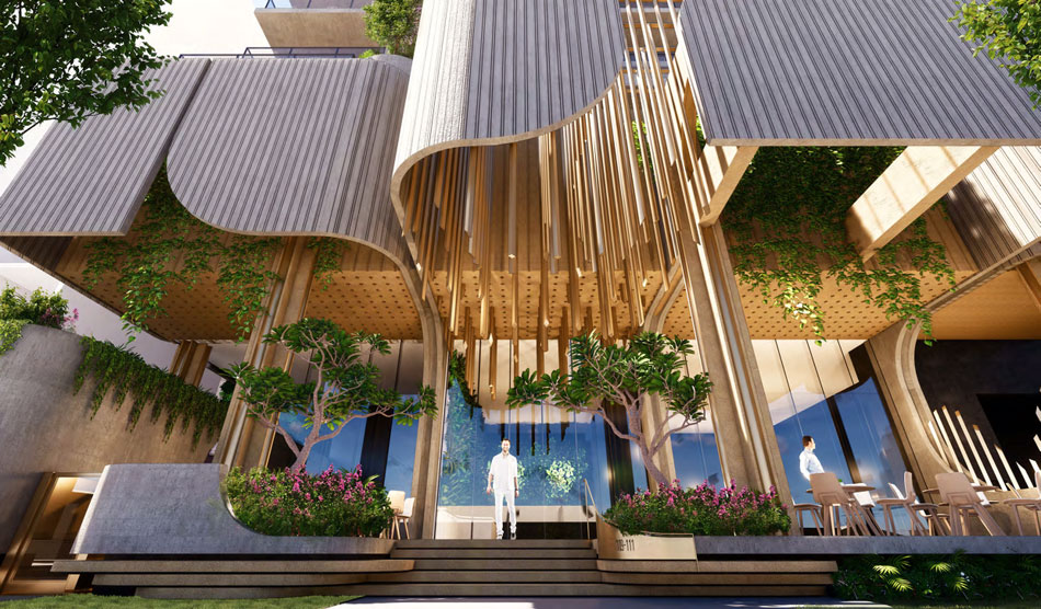 Artist's impression of Jane Street's lobby and external facade