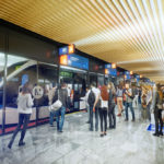 Artist's impression of the proposed Cultural Centre Station
