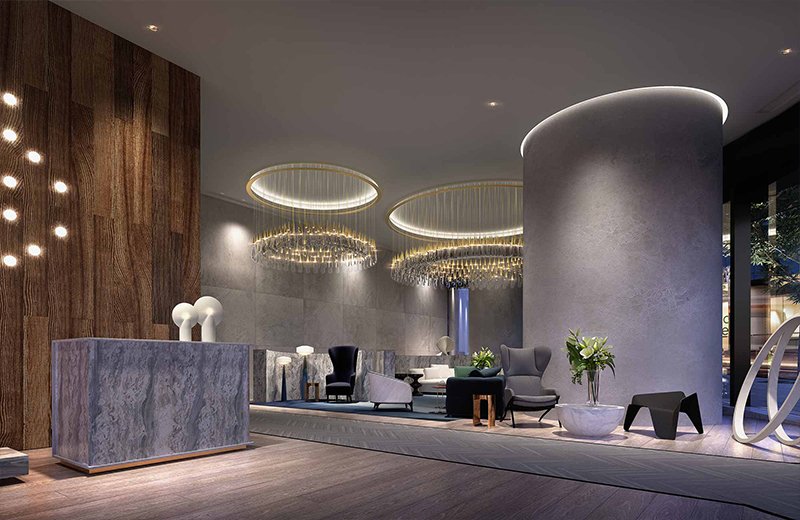 Residential lobby of 'The One Residences'