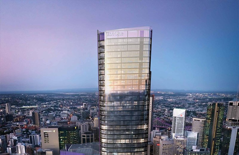 New rendering showing the full residential tower 'The One Residences'