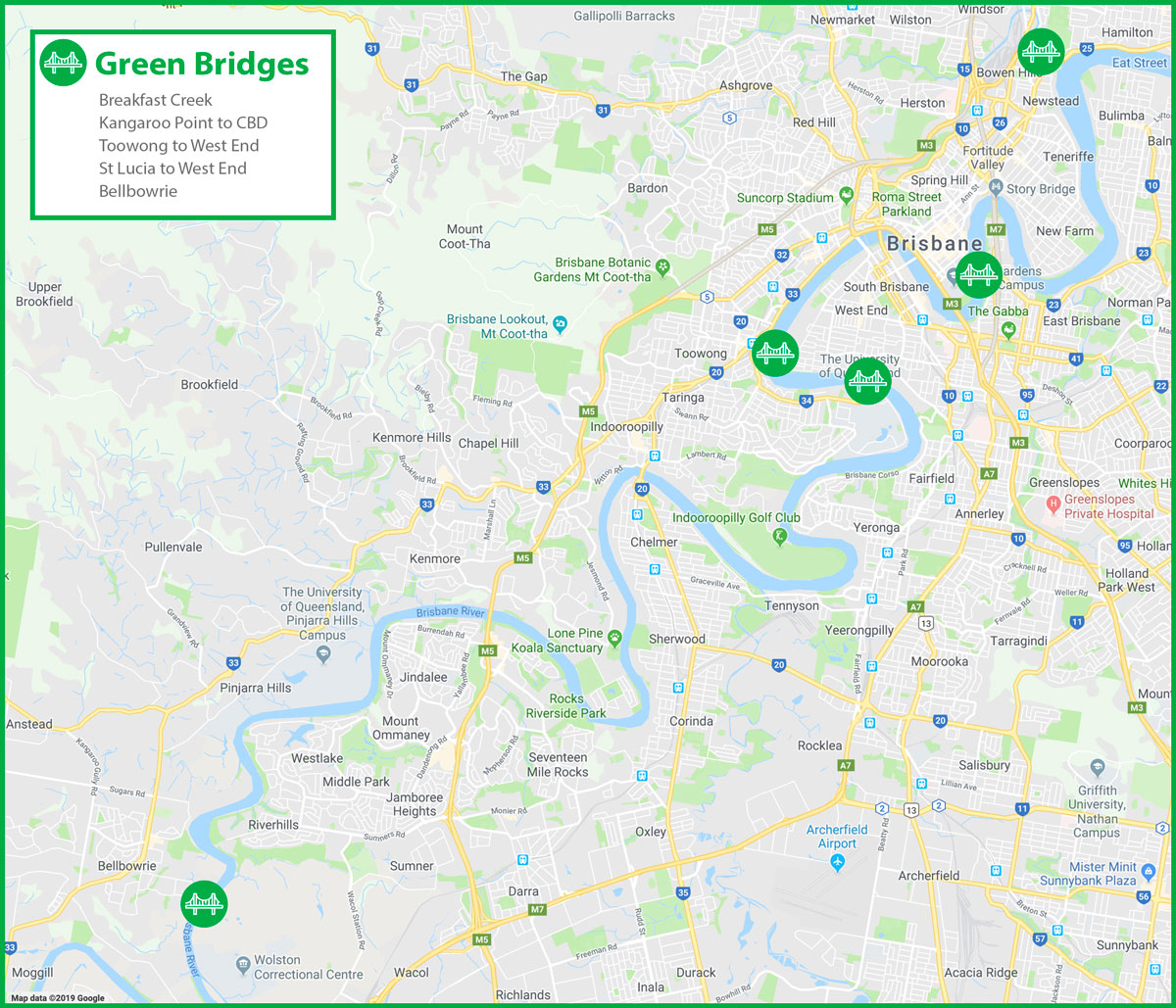 Proposed Green Bridge Locations