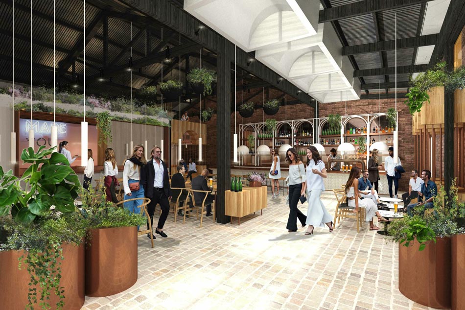 Artist's impression of proposed cafe as part of the Ulster Lane redevelopment