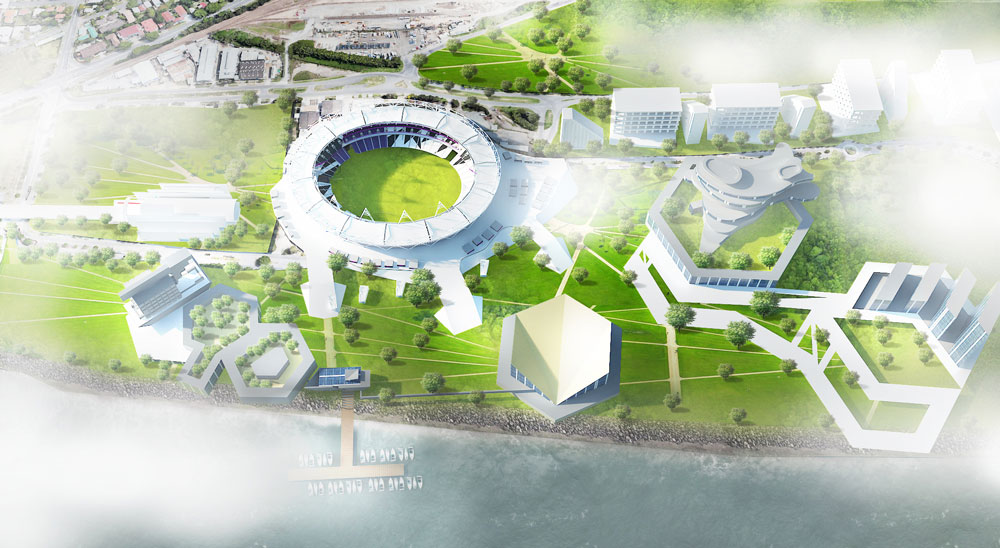 Artist's impression of Northshore Olympic Park