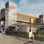 Artist's impression of upgraded Fairfield Station