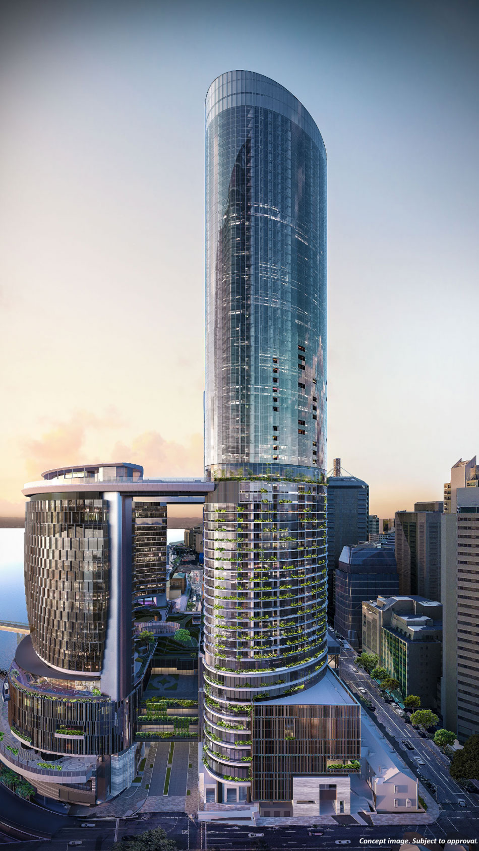 Artist's impression of Queen's Wharf Tower 4 facade