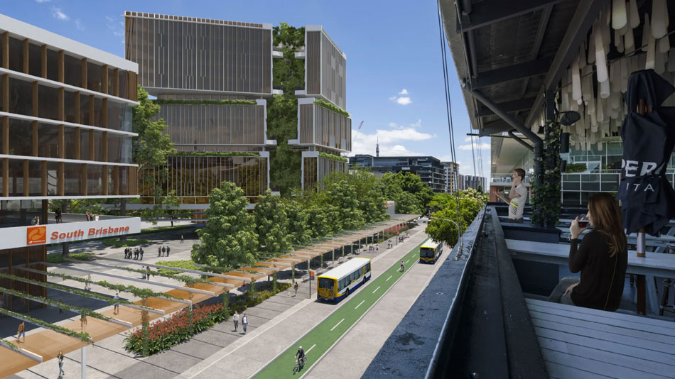 Artist's impression of the Queensland Government's plan for Melbourne Street