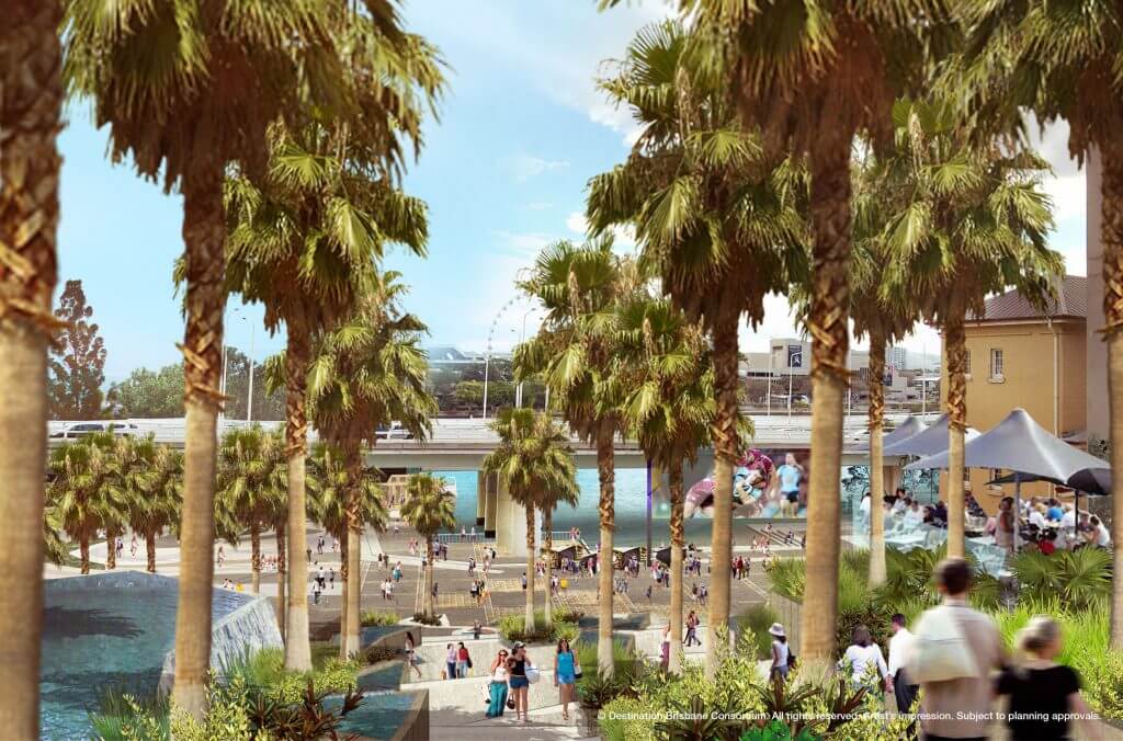 Artist's impression of Queen's Wharf Plaza
