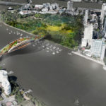 Conceptual bridge design linking Kangaroo Point to the Brisbane CBD