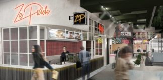 Artist's impression of Brisbane Domestic Terminal's Food Collective