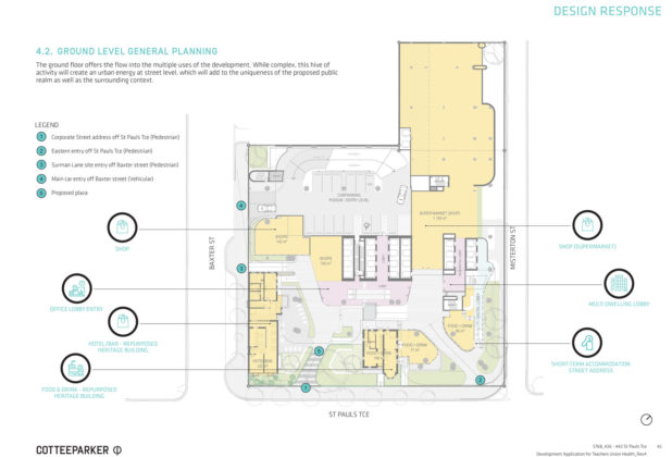 426 - 442 St Pauls Tce Ground floor plan