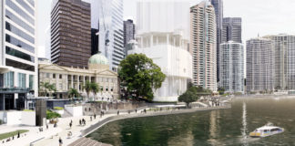 Artist's impression of Customs House section of the City Reach Waterfront Master Plan
