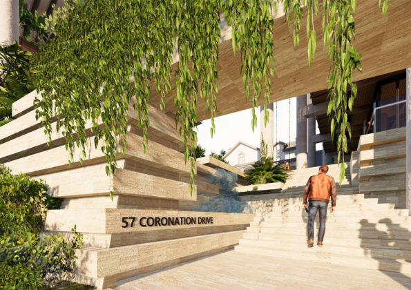 Architect's impression of 57 Coronation Drive proposal