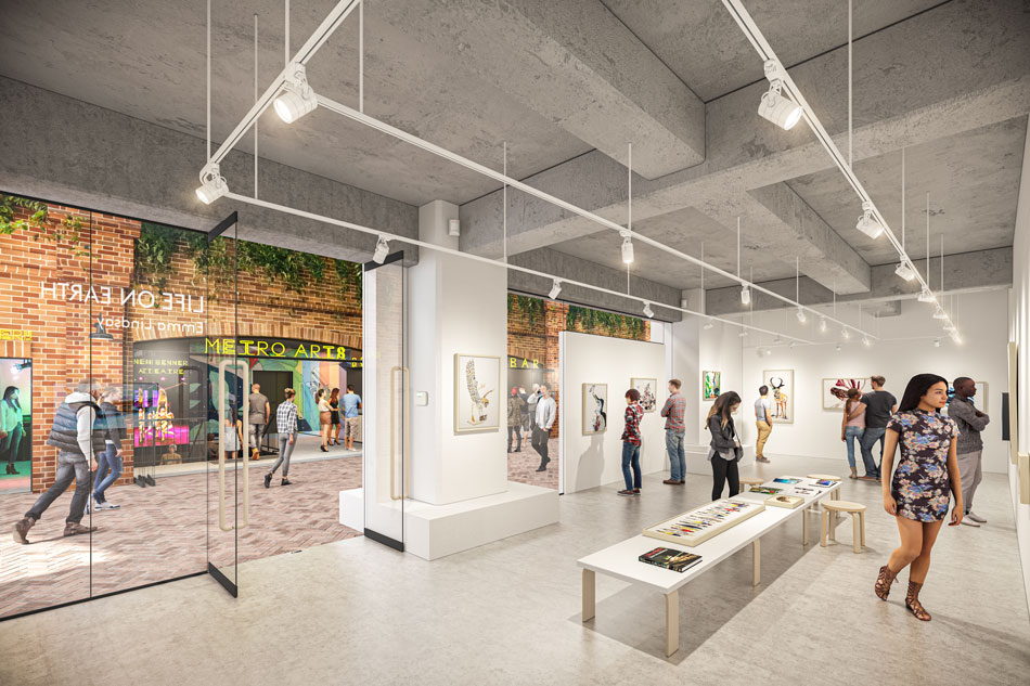 Artist's impression of new Metro Arts centre at West Village