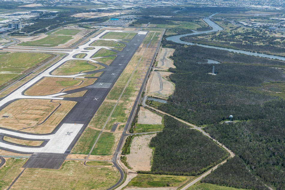 Image of Brisbane Airport's new runway. Source: BAC